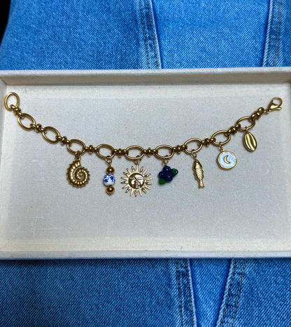 BRACELETS A BRELOQUES BLEU