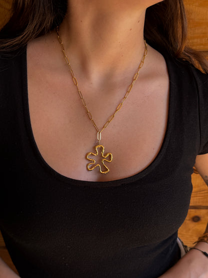 COLLIER GROSSE FLEUR