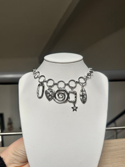 COLLIER SILVER - collier unique