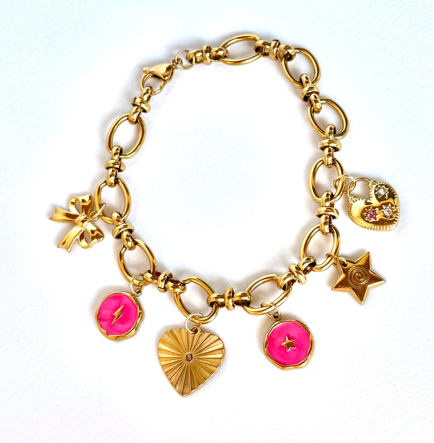 BRACELETS A BRELOQUES ROSES