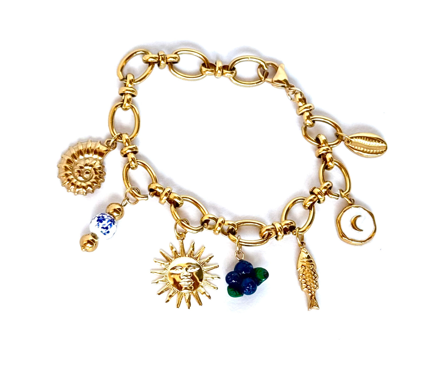 BRACELETS A BRELOQUES BLEU